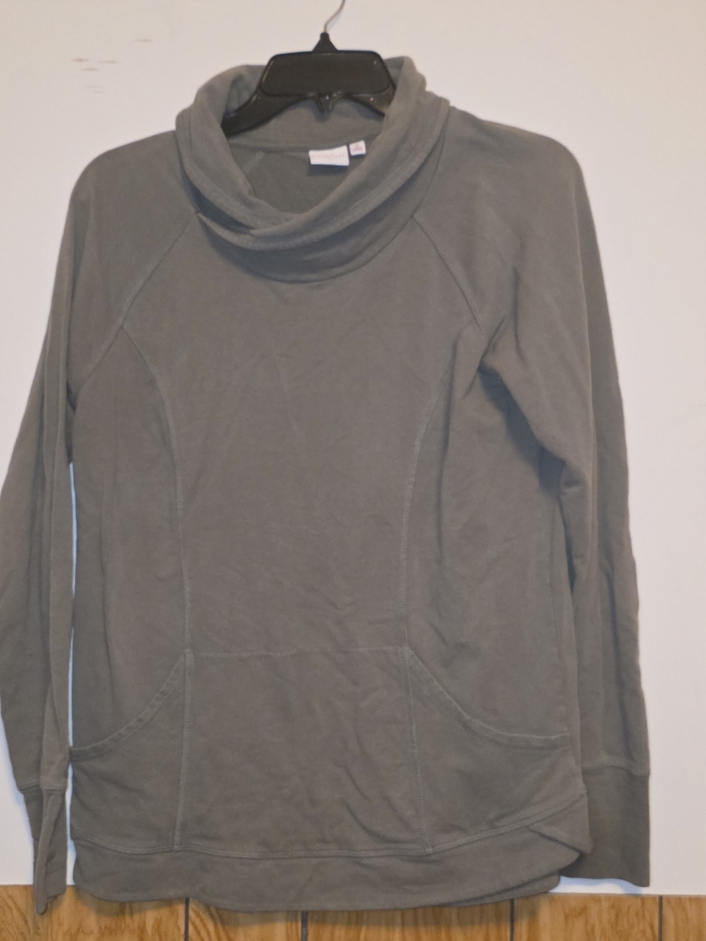 new directions Olive Green Cowl Neck Pullover Sweater